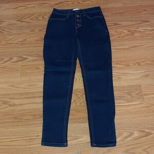No Boundaries button fly skinny jeans Sz 7